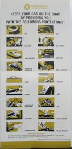 1973 Chrysler Ownership Plan & Insurance Sales Folder 2 items Original