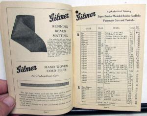 1933 Gilmer Automotive Products Catalog Car Truck Belts More Ford Chevy Cadillac