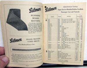 1933 Gilmer Automotive Products Catalog Car Truck Belts More Ford Chevy Cadillac