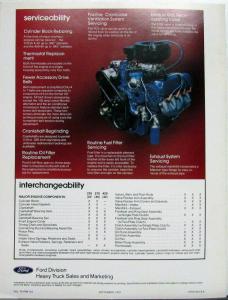 1979 Ford 370 429 V8 Truck Engines & Performance Sales Brochure Original