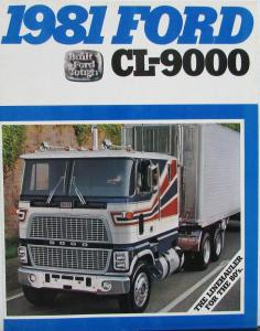 1981 Ford CL-9000 Linehauler Truck Sales Brochure Original