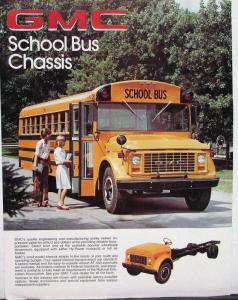 1978 GMC School Bus Chassis 6200 & 6300 Series Spec Data Sheet Original