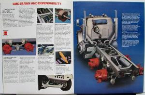 1977 1978 GMC 9500 Short Conventional Truck Sales Brochure & Engine Sheet Orig