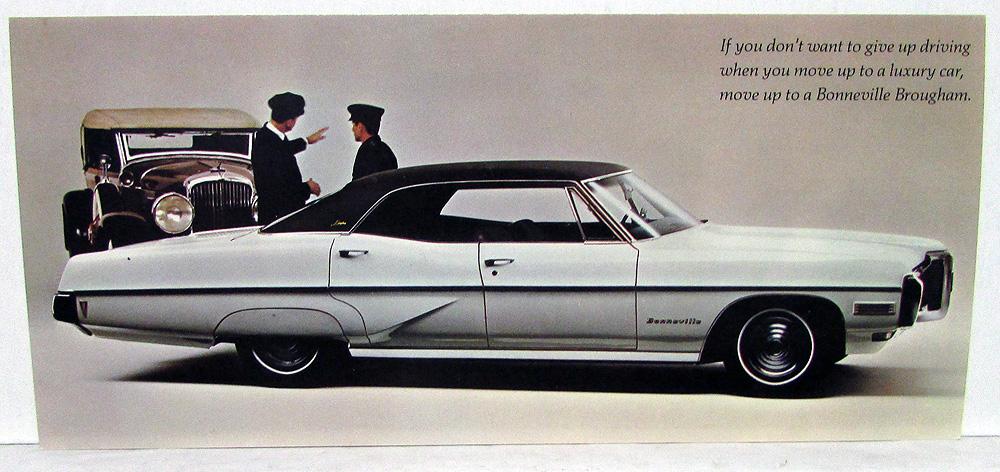 1968 Pontiac Dealer Post Card Bonneville Brougham Test Drive Invitation