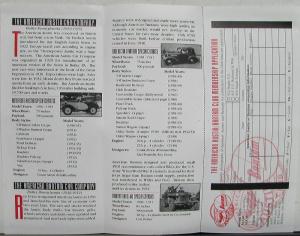 American Austin Bantam Club Membership Application Folder Brochure Original