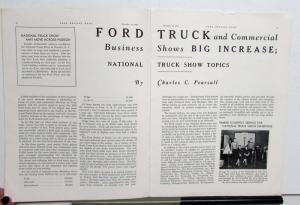 1938 Ford Dealers News Monthly Subscription V8 Trucks Timken Axle