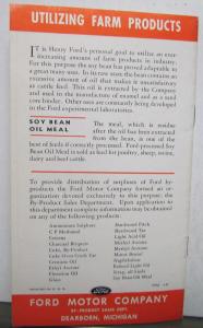 1939 Ford Industries Within An Industry By-Products