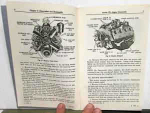 1937 Repair Manual Ford Mercury V8 Engines 37 to 48 Cars 37 to 47 Trucks Repro