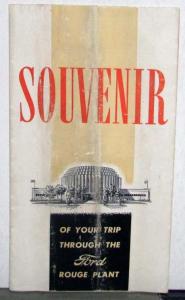 1940 Ford Rouge Plant Souvenir Brochure Rotunda Henry Ford Quotes