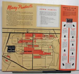 1940 Ford Rouge Plant Souvenir Brochure Rotunda Henry Ford Quotes