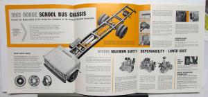 1962 Dodge School Bus Dealer Sales Brochure Folder S400 S500 S600 Models