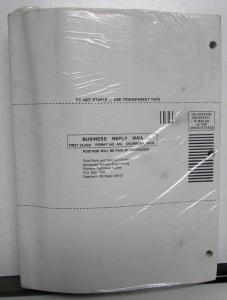 1988 Ford Engine Emissions Diagnosis Service Manual Car-Truck With Revised Vol H