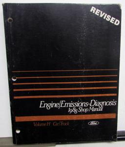 1988 Ford Engine Emissions Diagnosis Service Manual Car-Truck With Revised Vol H