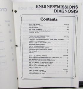 1988 Ford Engine Emissions Diagnosis Service Manual Car-Truck With Revised Vol H