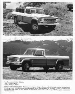 1972 Jeep J-4000 Pickup Truck Press Photo 0052