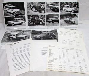 1972 Jeep Press Kit - Commando Wagoneer CJ-5 CJ-6 Truck