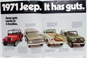 1971 Jeep Introducing The One That Goes Where Others Cant Sales Brochure