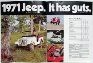 1971 Jeep Introducing The One That Goes Where Others Cant Sales Brochure