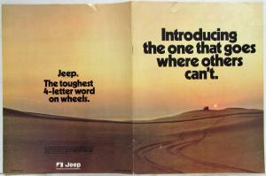 1971 Jeep Introducing The One That Goes Where Others Cant Sales Brochure