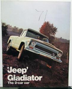 1970 Jeep Gladiator The 2-Car Car Sales Brochure