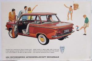 1962 NSU Prinz 4 and Sport Prinz Promotional Sales Packet