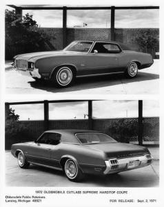 1972 Oldsmobile Cutlass Supreme Hardtop Coupe Press Photo 0346