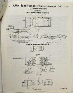 1972 Cadillac AMA Specifications - Fleetwood Calais DeVille Limo