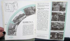 1936 Ford Works United Kingdom Dagenham Essex Factory Tour Original Booklet