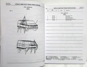 1978-1981 Dodge Lt Duty Truck Mopar Parts Book Catalog - 3 Volume Set