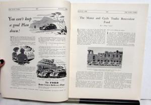 1939 The Ford Times Vol16 No8 August Mobiloil Model T Railways ENGLAND