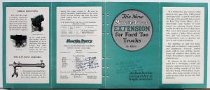 1923 Ford Model T Truck Martin Parry No 4000 Extension Sale Brochure Folder Orig