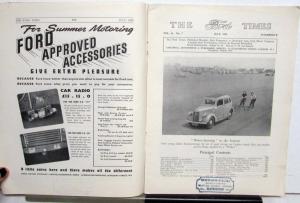 1939 The Ford Times Vol16 No7 July Fordsons Van V8 30 Accessories ENGLAND