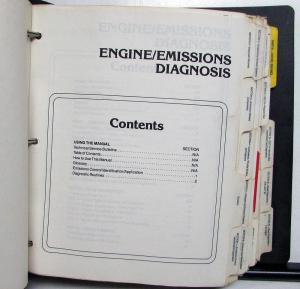 1989 Ford Engine Emissions Diagnosis Service Manual Car-Truck Vol H
