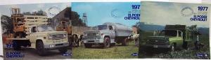 1977 Chevrolet Spec Sheets Lot of 3 - CS-60 and C-30 Series - Spanish Text