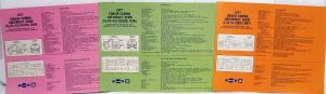 1977 Chevrolet Spec Sheets Lot of 3 - CS-60 and C-30 Series - Spanish Text
