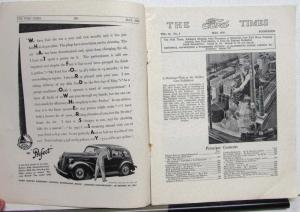 1939 The Ford Times Vol16 No5 May Fordson Fleet Truck V8 ENGLAND