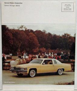 1976 General Motors GM Annual Report Pontiac Firebird Formula Buick Riviera