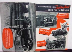 1938 Ford TRUK-AGE V8 Dump Trucks Terrible Terry Commercial Car Original Mailer