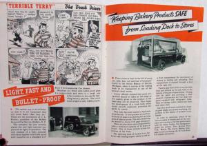 1938 Ford TRUK-AGE V8 Dump Trucks Terrible Terry Commercial Car Original Mailer