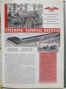 1941 Ford News Volume 21 Compilation of 12 Dealer Customer Industry News