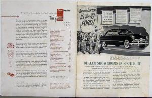 1949 Ford News Magazine New Models in Showrooms Accessories & Servicing