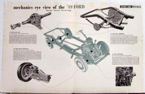 1949 Ford News Magazine New Models in Showrooms Accessories & Servicing