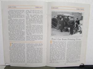 1916 Ford Times February Original Mailer Model T