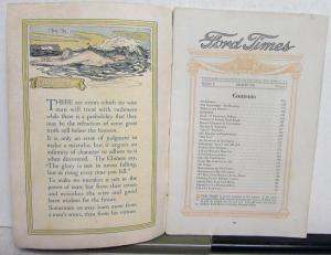 1916 Ford Times March Original Mailer Model T