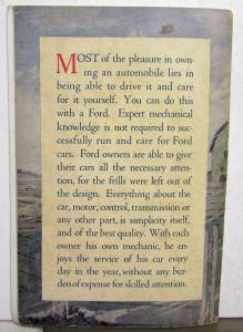 1916 Ford Times March Original Mailer Model T