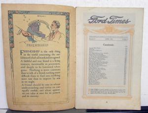 1916 Ford Times April Original Mailer Model T