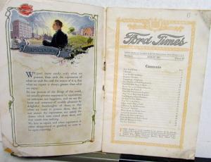 1916 Ford Times August Original Mailer Model T