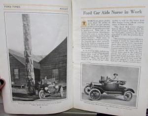 1916 Ford Times August Original Mailer Model T