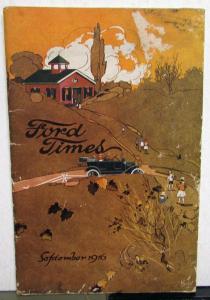 1916 Ford Times September Original Mailer Model T