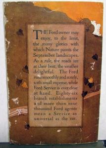 1916 Ford Times September Original Mailer Model T